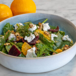 Baby Spinach Salad with Oranges at Chinaski Tagesbar